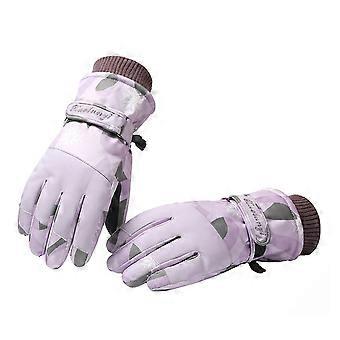 Waterproof Ski Gloves 2-in-1, Touchscreen Compatible, Windproof Winter Mittens for Women, Ideal for Motorbike & Outdoor Activities