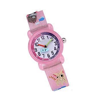 Childrens Watches For Girls Cartoon Kitty Kids Watch Student Wrist Watch Casual Wear Pc 8.1x1.1x0.4In 1Set