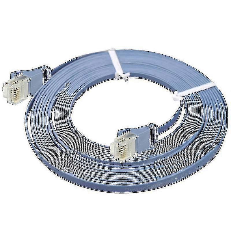 Cat6 Ultra-thin Flat Ethernet Network Lan Cable, Length: 50m