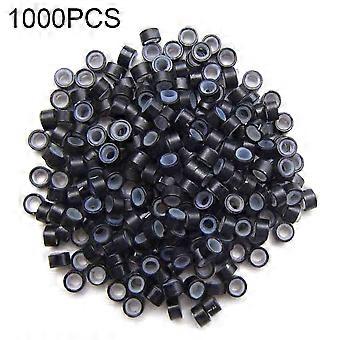 1000Pcs Silikon Schnalle Aluminium Mikro Ringe Link Perlen Perücke Haarverlängerung Werkzeuge QinHai