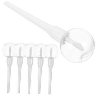6pcs Refillable Lip Gloss Tubes with Leak Resistant Seal and Unique Lollipop Cap, Travel Size