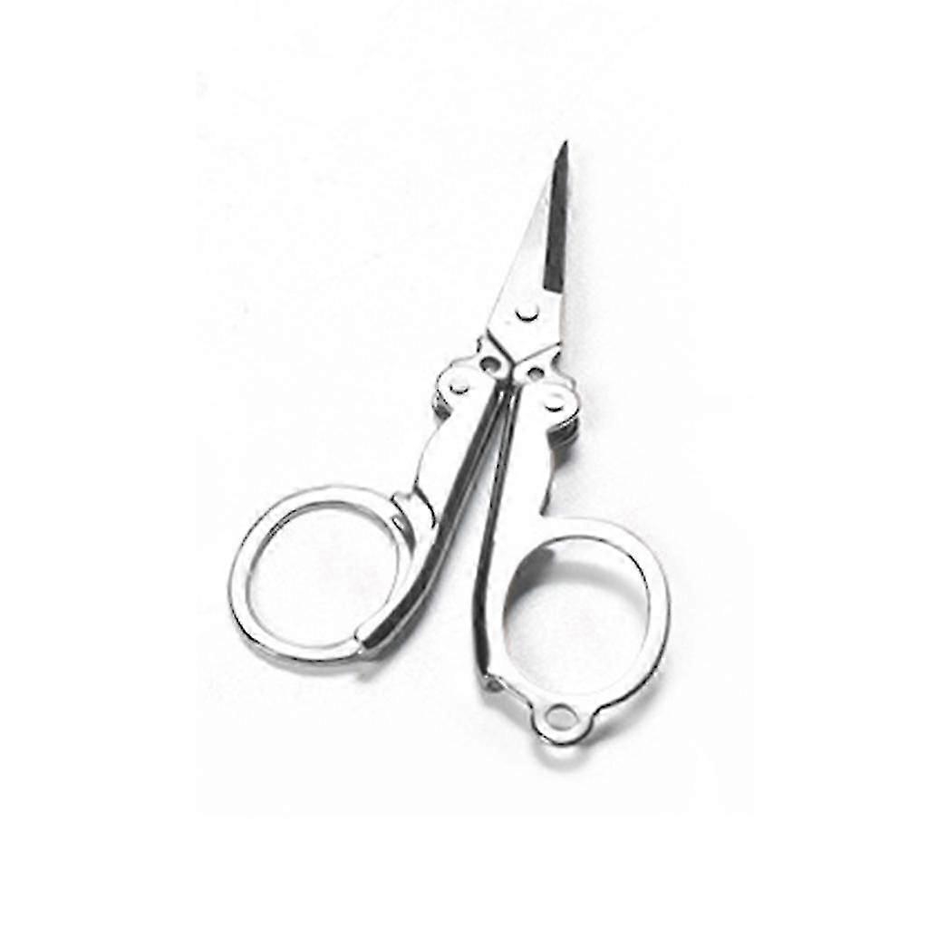 Multi-Purpose Folding Scissors Portable compatible with Sewing Arts Crafts Projects - Compact Functional Fold-Up Scissors