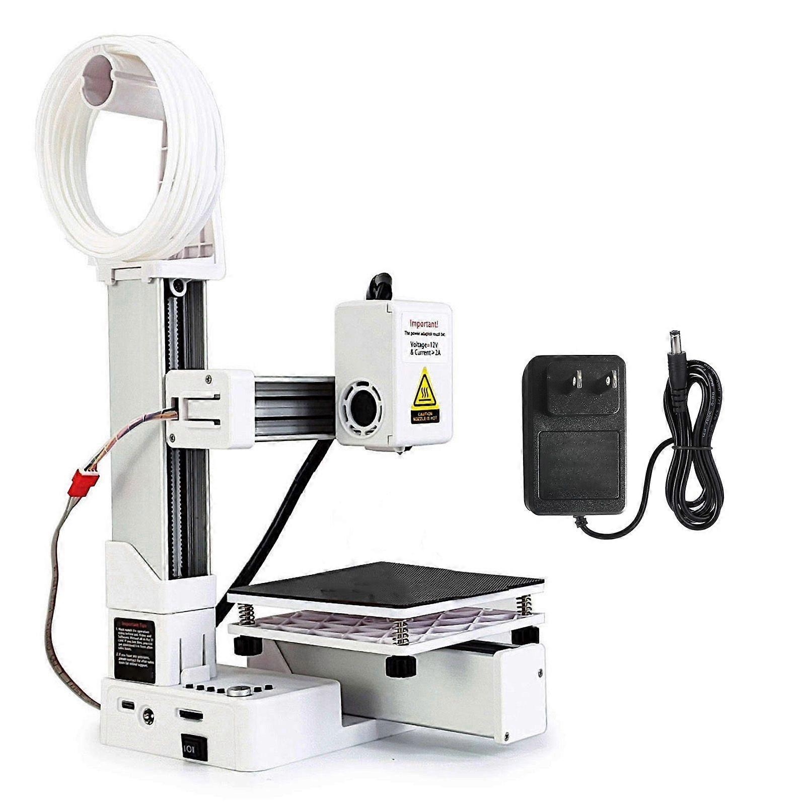 Frequency Division Multiplexing 3D Printer High Accuracy Fast Heating Compact 3D Printing Machine for Education EU Plug White
