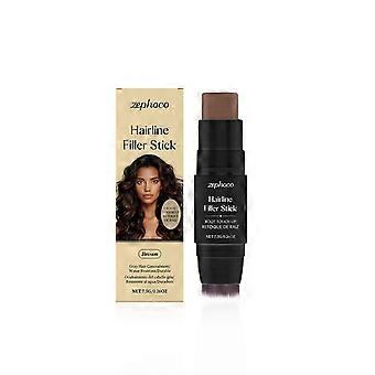 Le bâton de remplissage pour ligne de cheveux brune remplit délicatement les cheveux et est un bâton de soin capillaire portable qui est moelleux et volumineux
