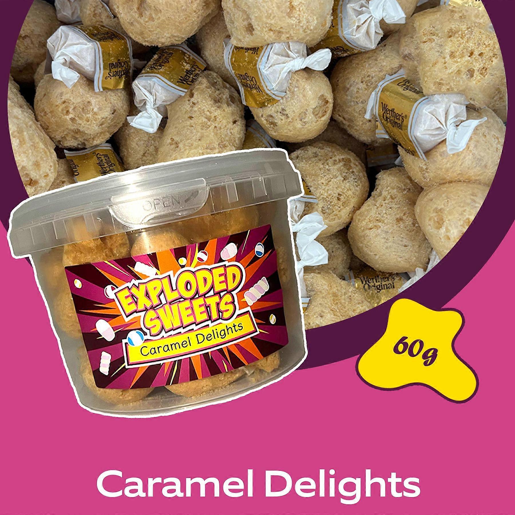 Freeze Dried Caramel Delights | Exploded Sweets