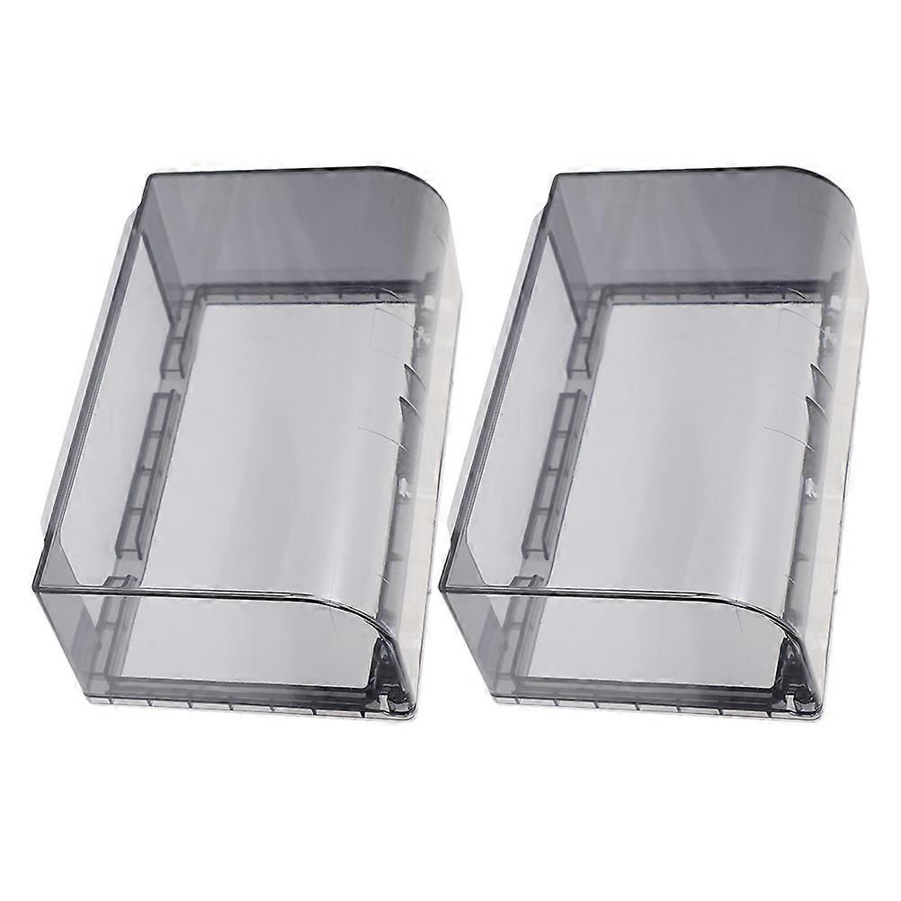 Waterproof Socket Box Double Position Adhesive Installation Electrical Safety Homeowners 2Pcs