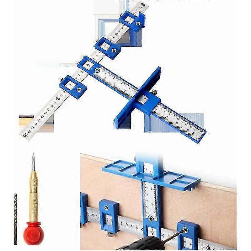 Hardware Template, Punch Locator Drilling Guide, Door and Drawer Pull Drilling Template Guide