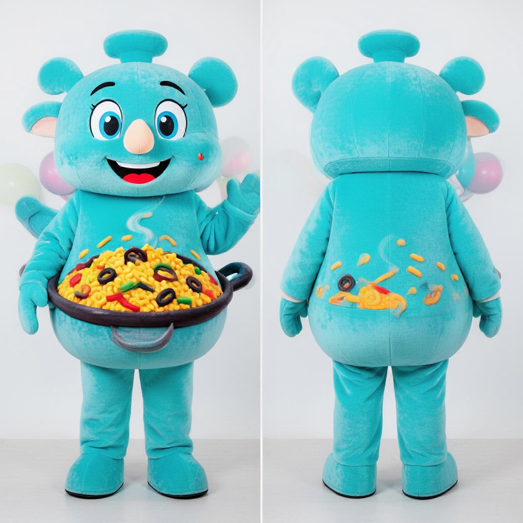 MASTICOT Cyan Paella Paella Mascot