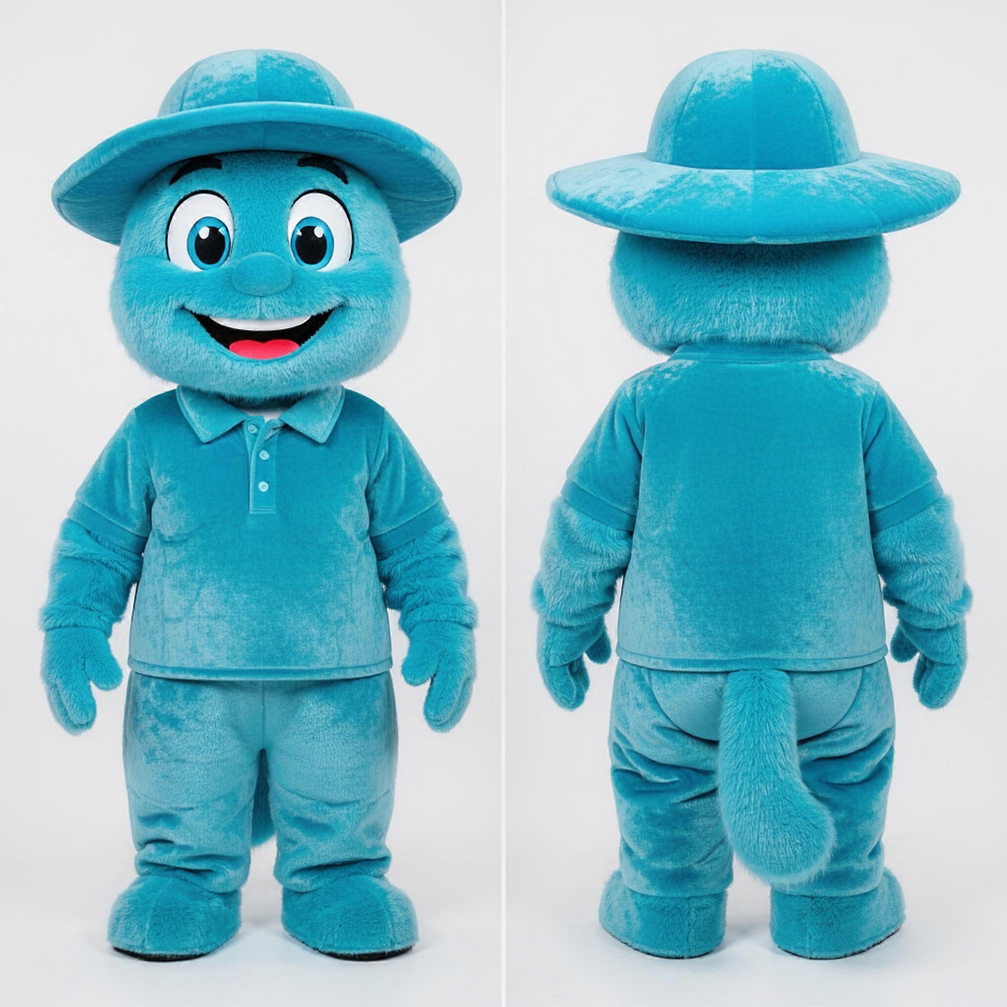MASTICOT Cyan Velvety Pho Mascot