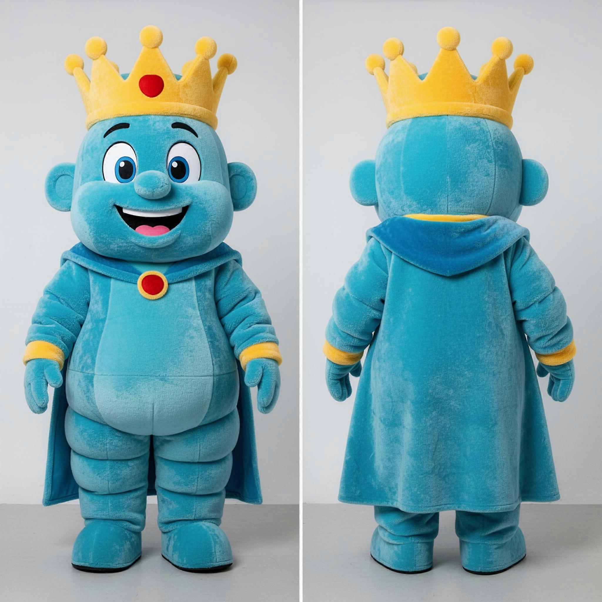MASTICOT Cyan Broad Shouldered King Mascot