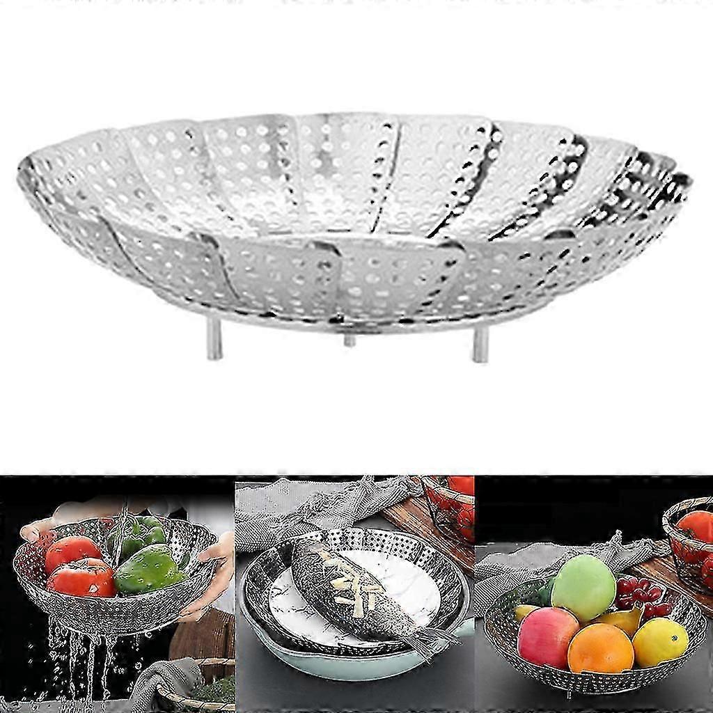 Stainless Steel Steamer Plate Retractable Expandable Insert Fits