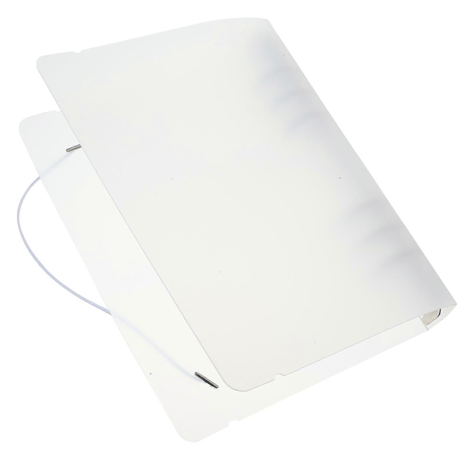 White Notebook Shell for Binder Use 2Pcs Portable Cover