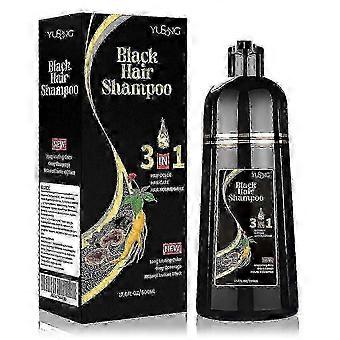 Natürliches Kräuter-3-in-1-Shampoo zur Haarfärbung von schwarzem und braunem Haar für 100% Grauabdeckung