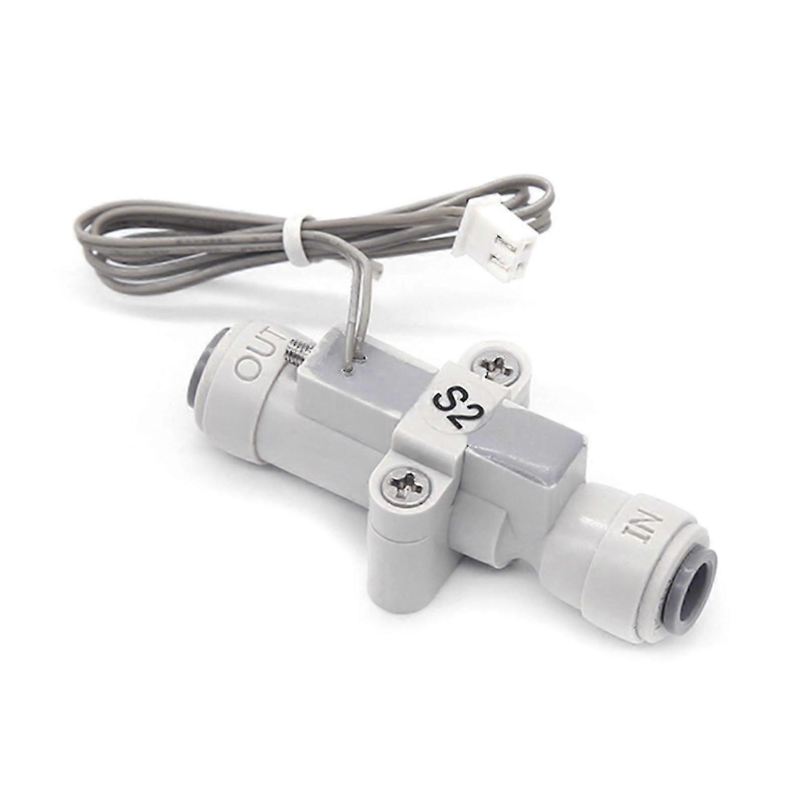 1/4" Water Flow Sensor Food-grade Switch Flowmeter Fluid Meter compatible with Purifier
