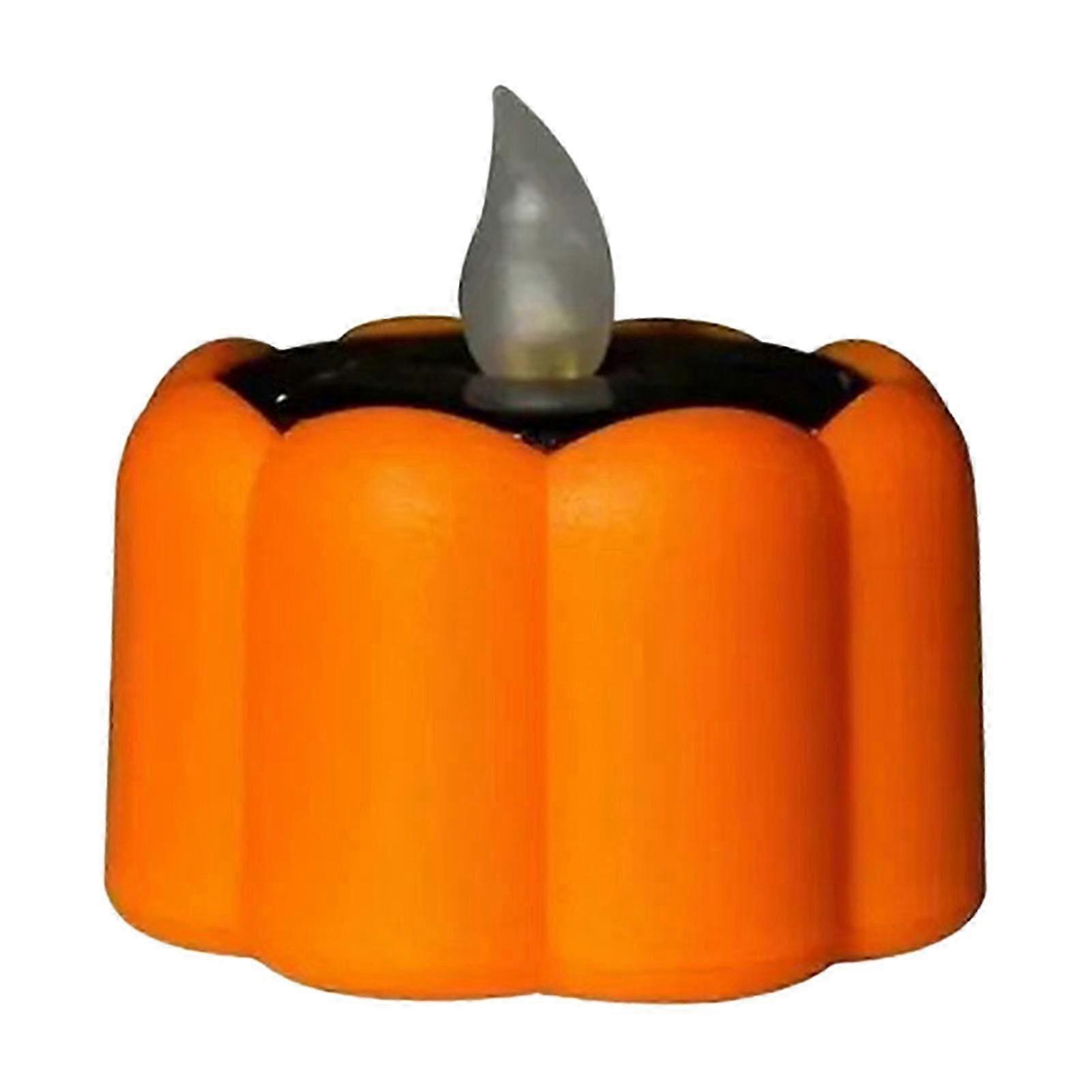 Solar Pumpkin Light with Flickering Candle Effect compatible with Halloween
