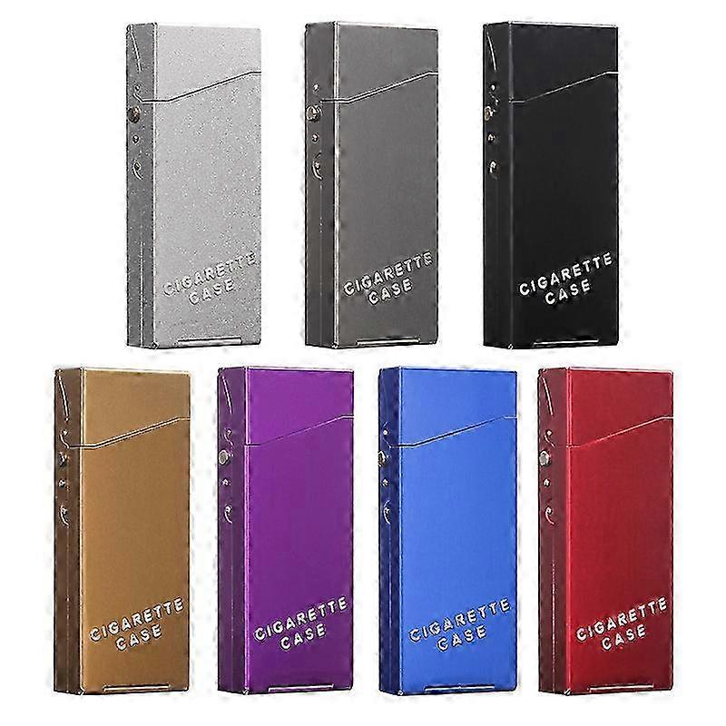 Alloy Cigarette Case With Bounce Lid