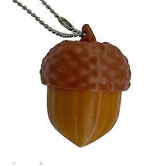 1 PCS Acorn Fidget Clicker Keychain Silent Stress Relief Toy Portable Key Ring Bag Charm Gift