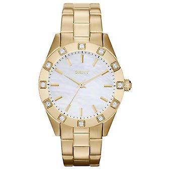 Dkny Jitney Quartz Analog Women's Watch with NY8661 Gold Plated Stainless Steel Bracelet
