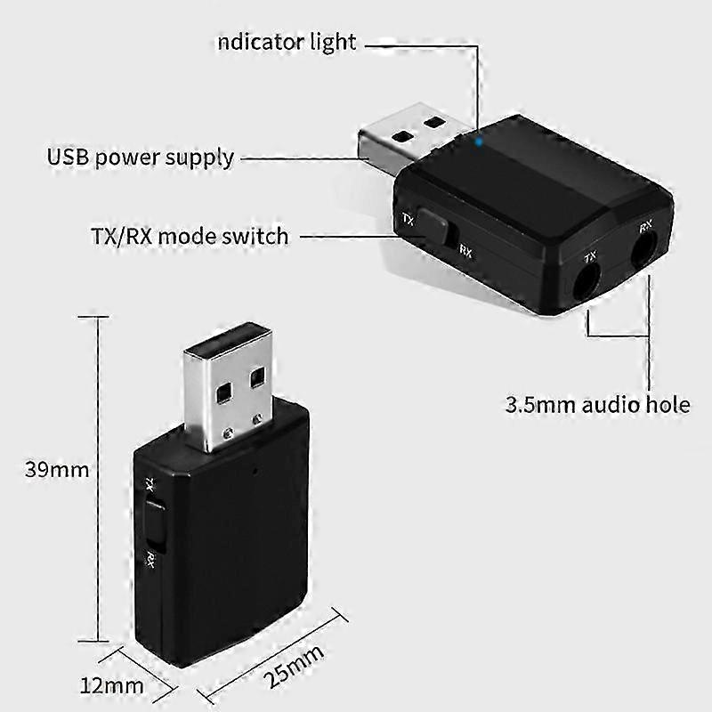 3-Function BT5.0 Audio Transceiver