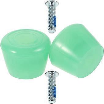 Freni per pattini a quattro ruote, realizzati in poliuretano, con viti. Coppia di elementi frenanti per pattini a rotelle, adatti anche per skateboard.