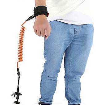 Coiled Wrist Leash for Bodyboarding – 5.5mm / 5ft Ultra-Light Surfing Accessory for Beach and Ocean Riding