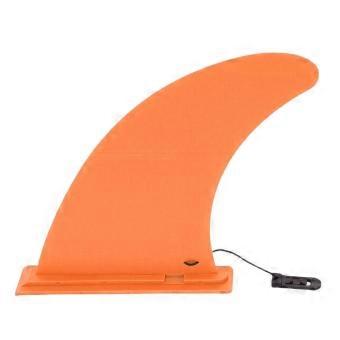 Surfboard Fin 9 Inch Detachable Easy Slide in Nylon Paddle Board Fin Replacement for Longboard Orange