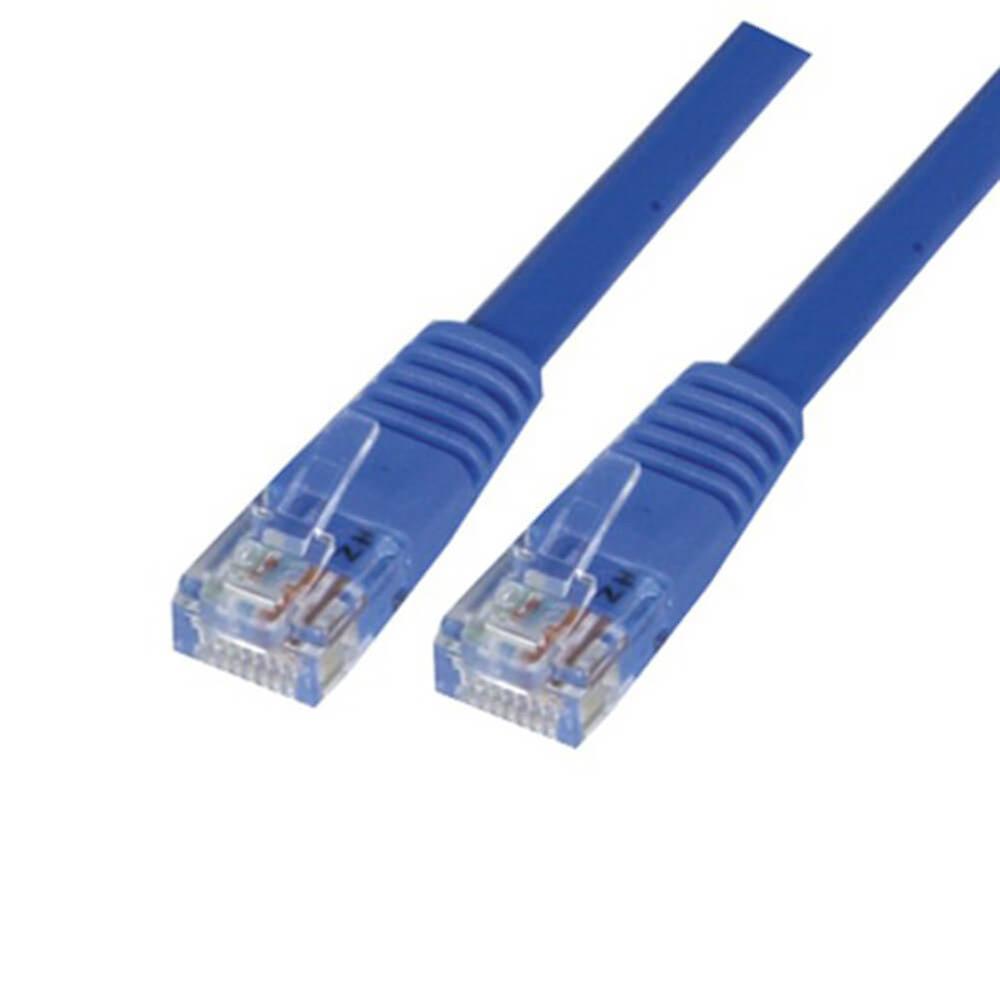 High Quality Stranded Core Conductor Straight Through Lead Cat5E Patch 30m Blue
