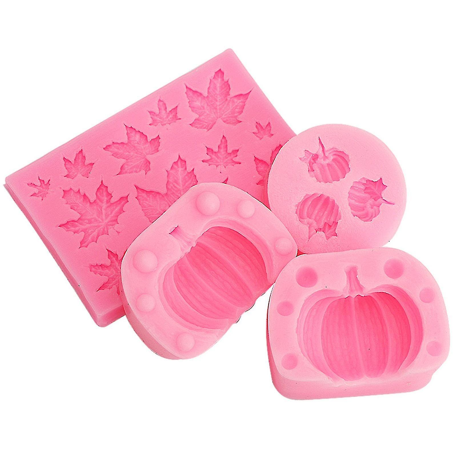 Maple Leaf Silicone For Halloween Diy Cake Decoration Set