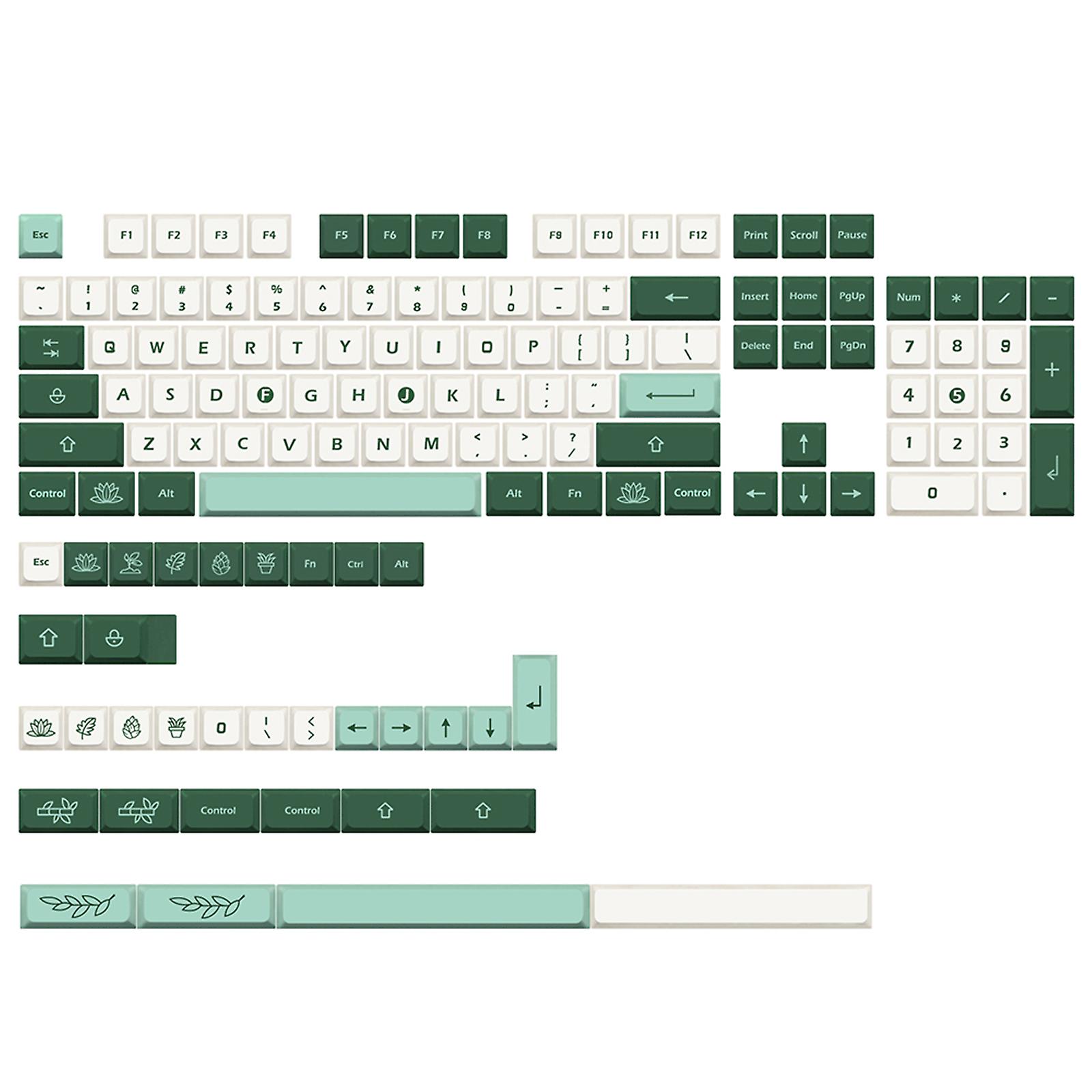 137Keys XDA Profile Custom Keycap PBT Dye Sublimation for Mechanical Keyboard