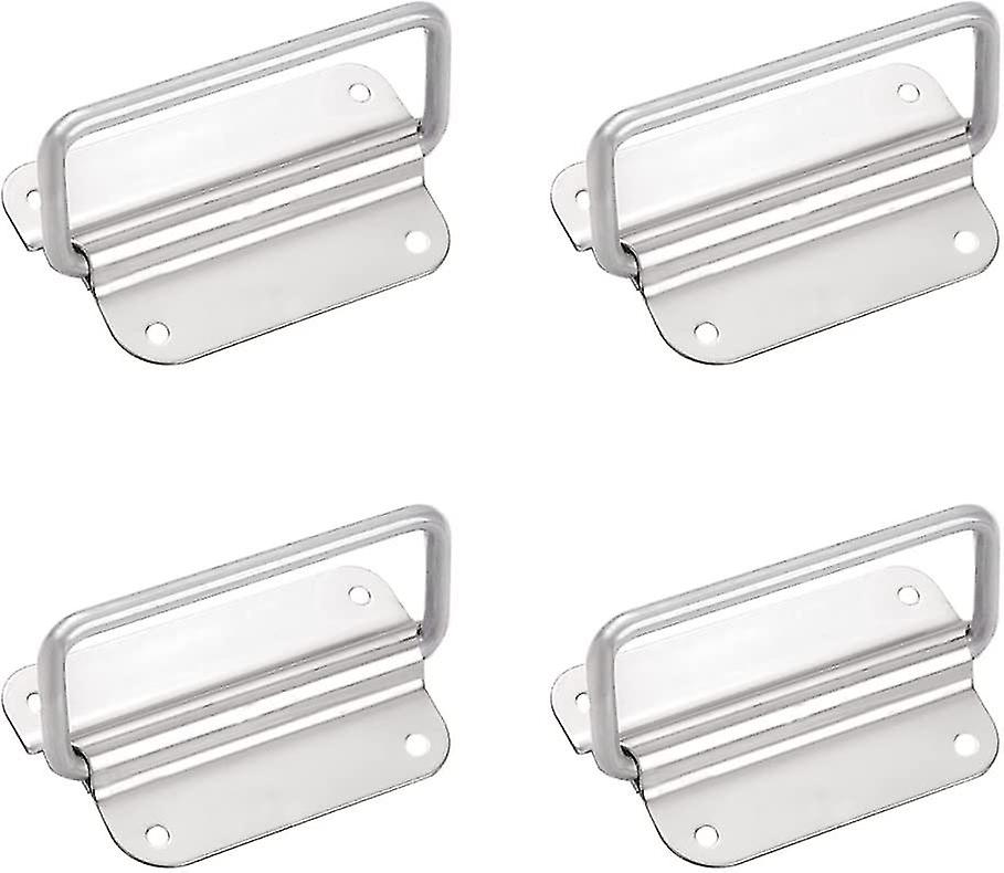 Set Of 4 Stainless Steel Silver Metal Door Knobs