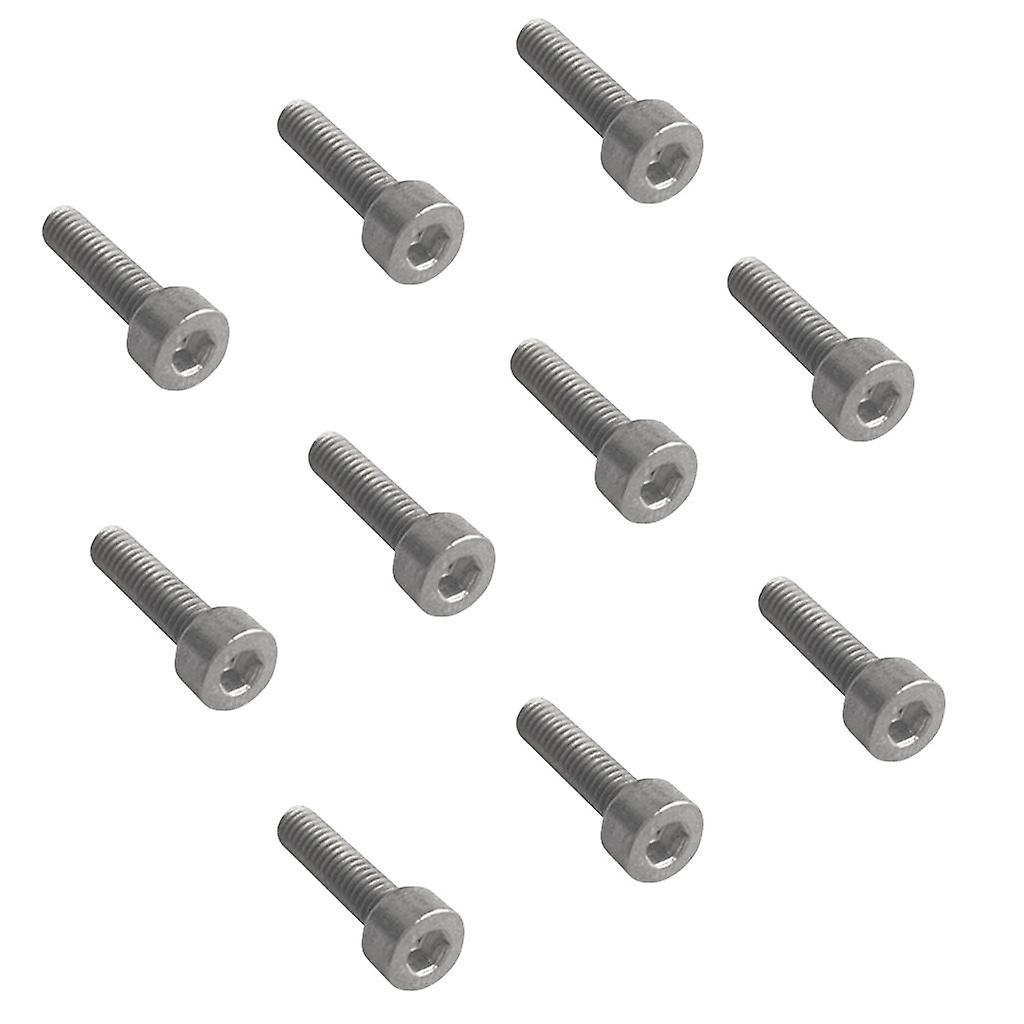 10Pcs Durable M3x30 Titanium DIN912 Hexagon Socket Cap Head Bolts Screw