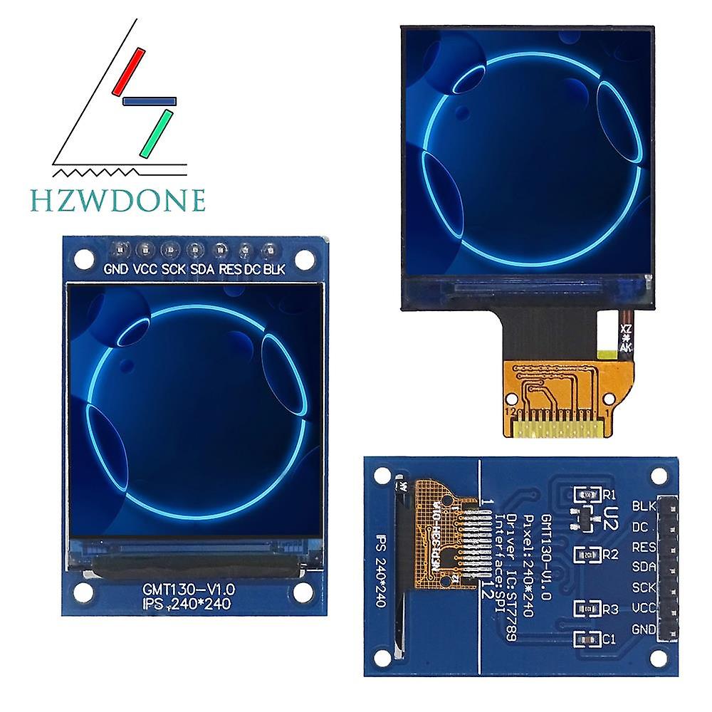 1.3 Inch Ips Screen St7789 Drive Ic 240*240 Spi Communication 3.3v Voltage Spi Interface Full Color Lcd Oled Display