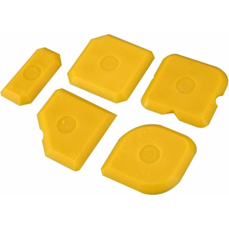 5 Pieces Scraper Tool Set Grout Remover Grout Trowel Set Silicone Grout Smoothing Spatula,