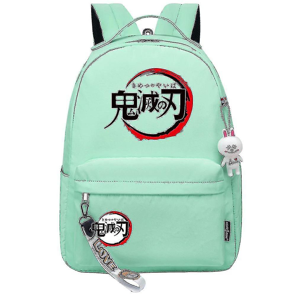 Demon Slayer Print Backpack Large Capacity Student School Bag