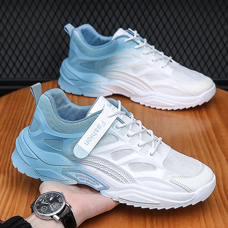 Pappaskor Mäns vår Nya Gradient Running Sneakers Studenter Andningsbara skor Mäns trend Casual Skor