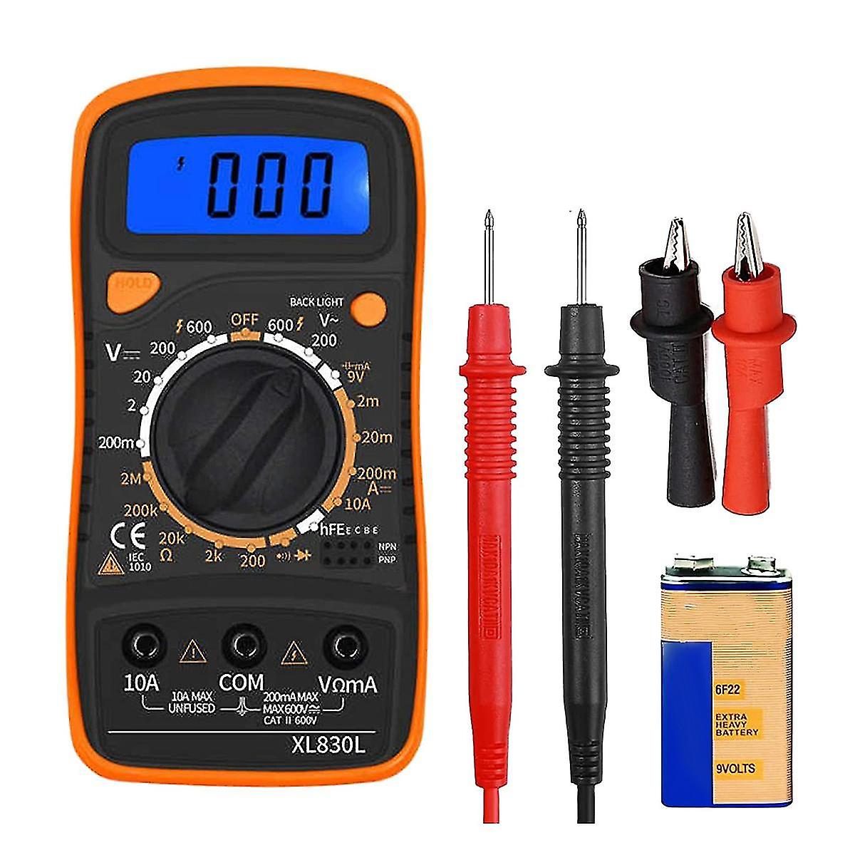 Digital Multimeter, 2000 Counter Voltage Tester, Volt Ohm Ampere, Multimeter Tester Ac/dc Voltmeter