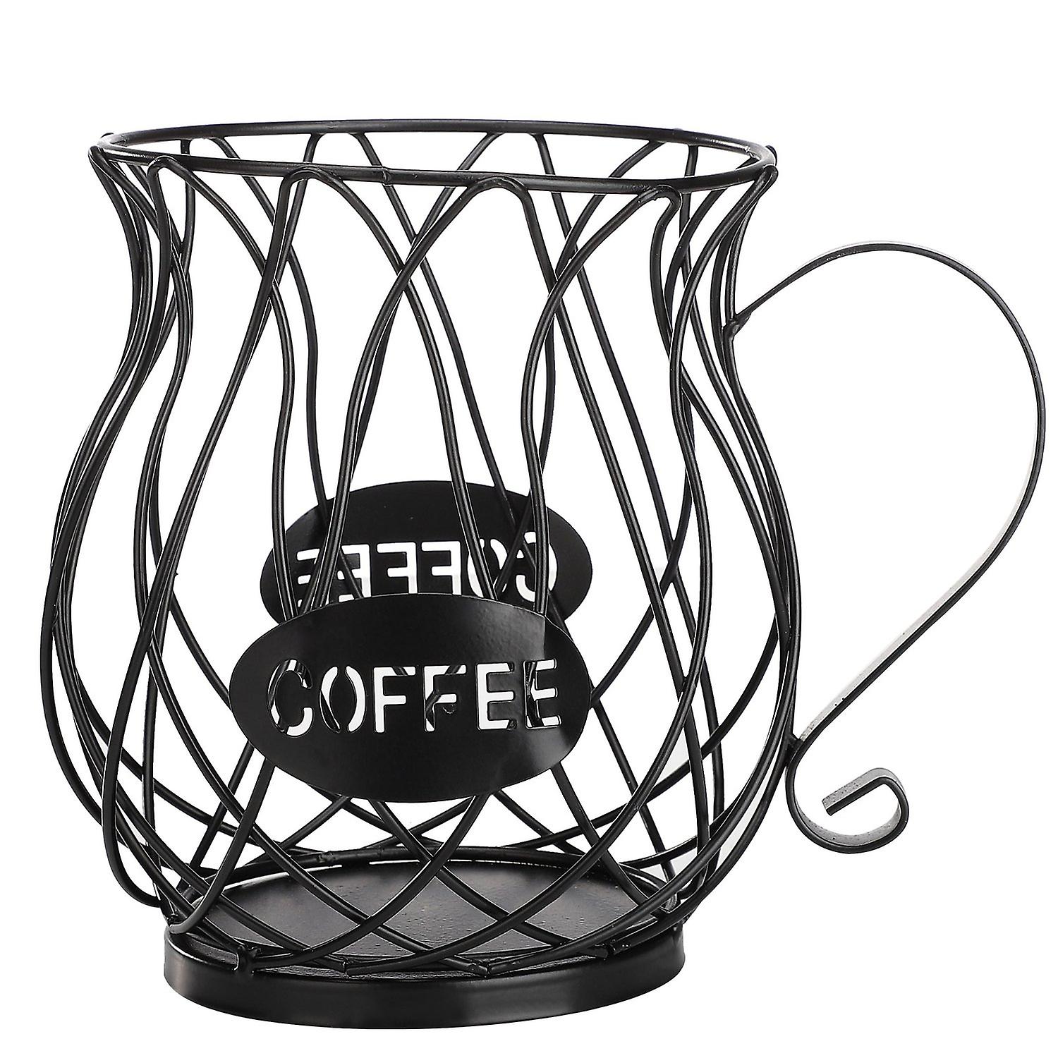 Vintage Iron Coffee Capsule Holder - Space-saving & Stylish Design