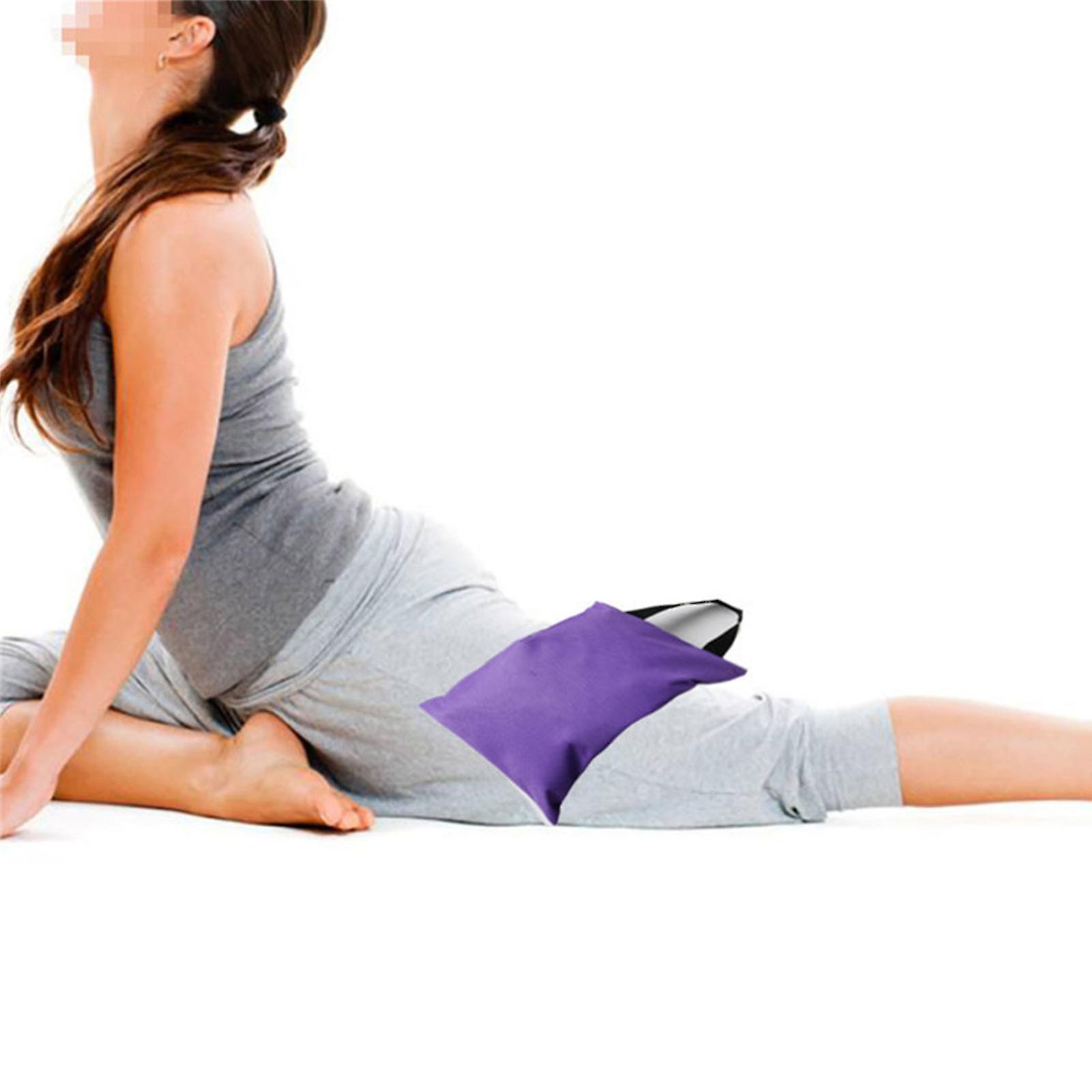 كيس رمل يوجا مملوء قابل للطي مع مقبض واحد لأوزان اليوغا وتدريب المقاومة أزياء قماش مرجح كيس رملي