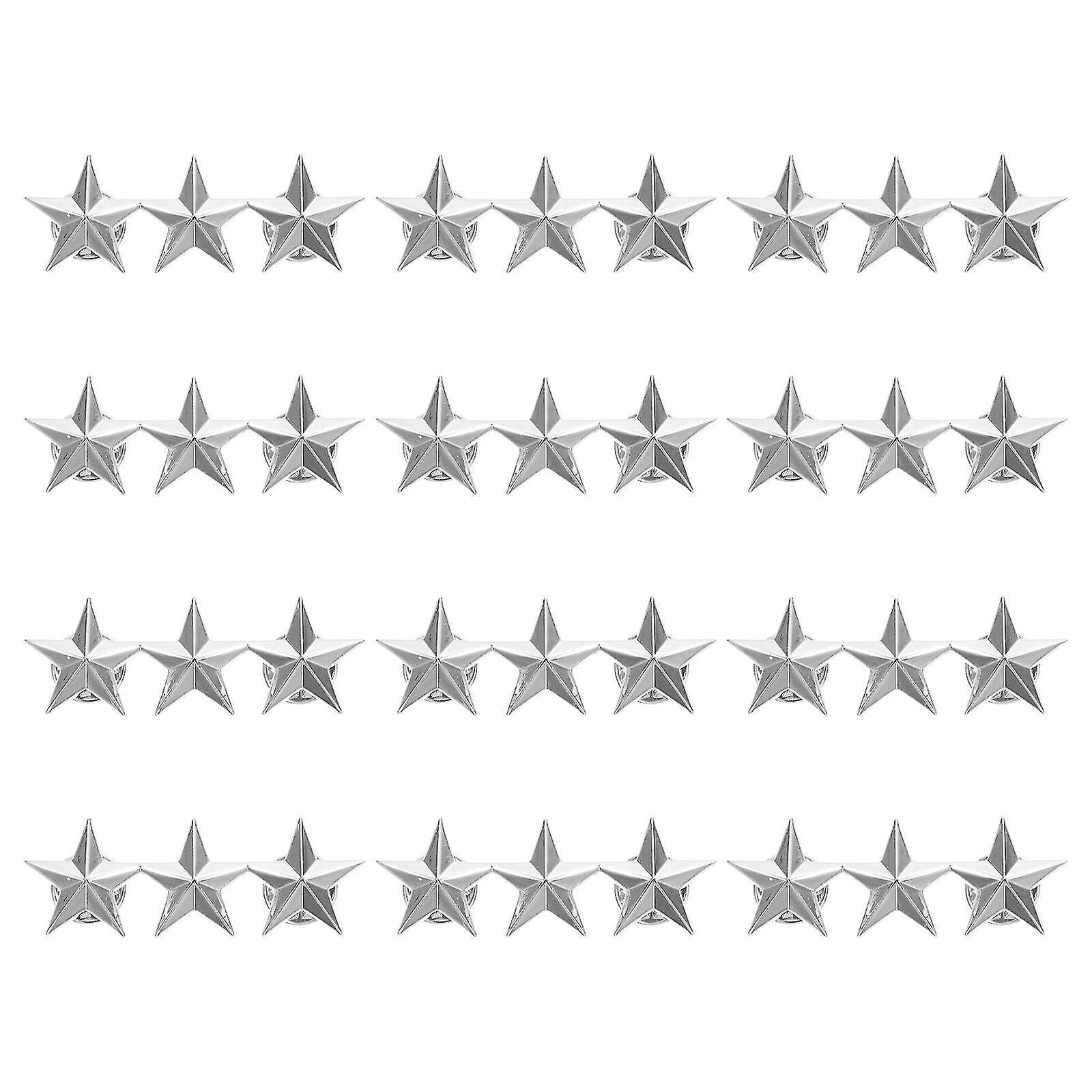 12db Star Shape jelvények lapel csapok star rating jelvények party jelmez dekorációk