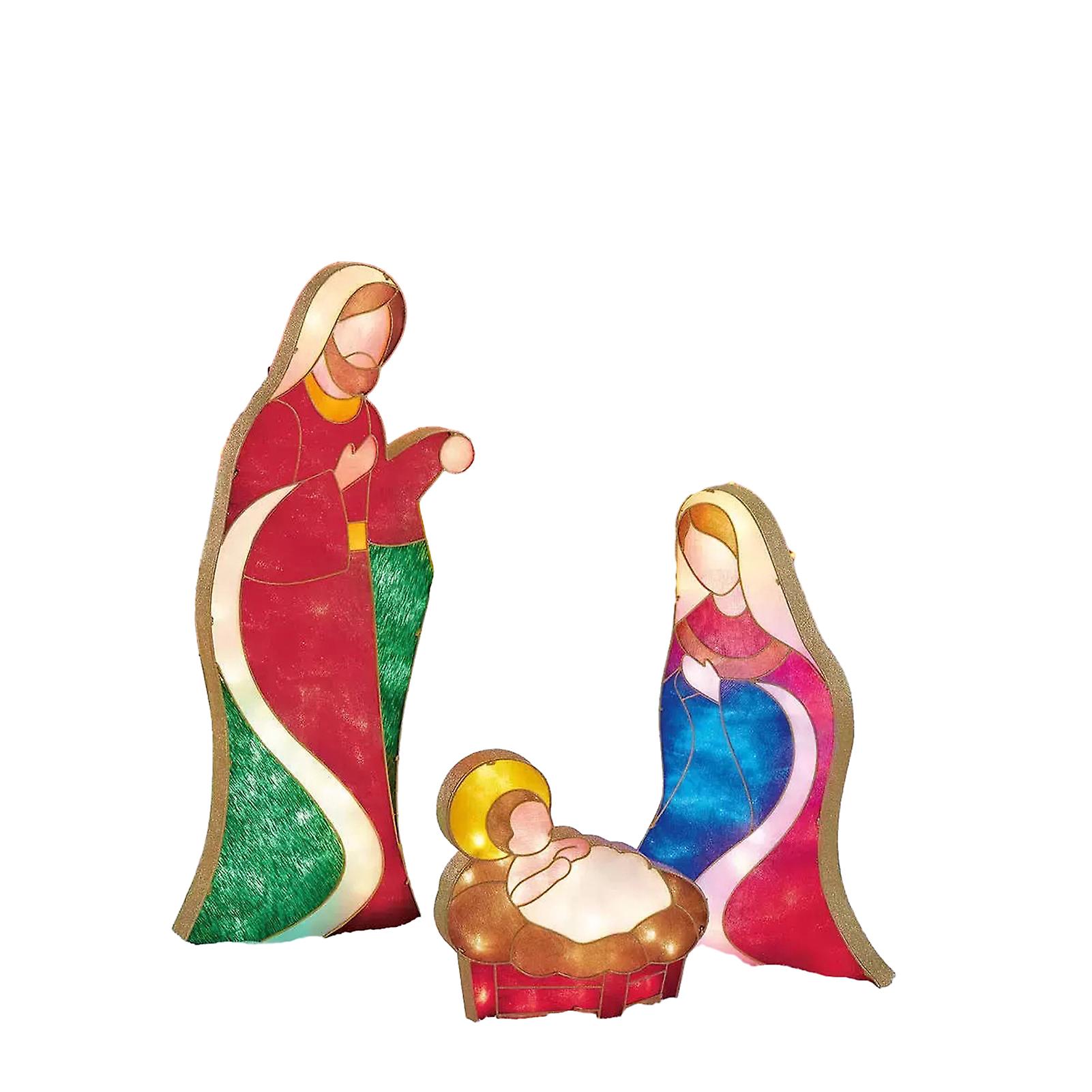 Nativities Scene Artwares Glowing Stylish Outdoors Ornament for Festival Gift