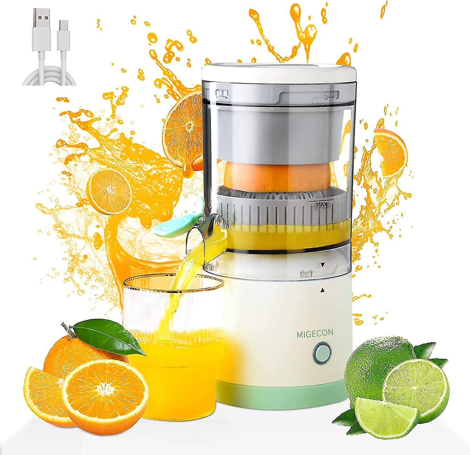 Elektrisk Juice Presser, Citrus Juicer og Portable Juice Extractor med avtakbar sitron Squeezer