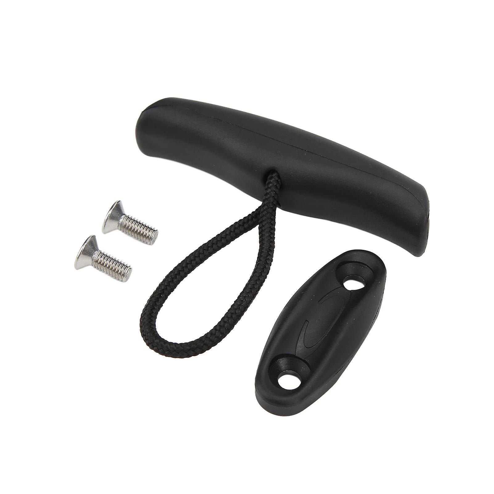 Kayak Handleswith Cord Rope Universal Marine Canoe Kayak Nylon Pull Handle T Handle with Cord Rope Mounting Screw Kayak Pull Handle With Mounting