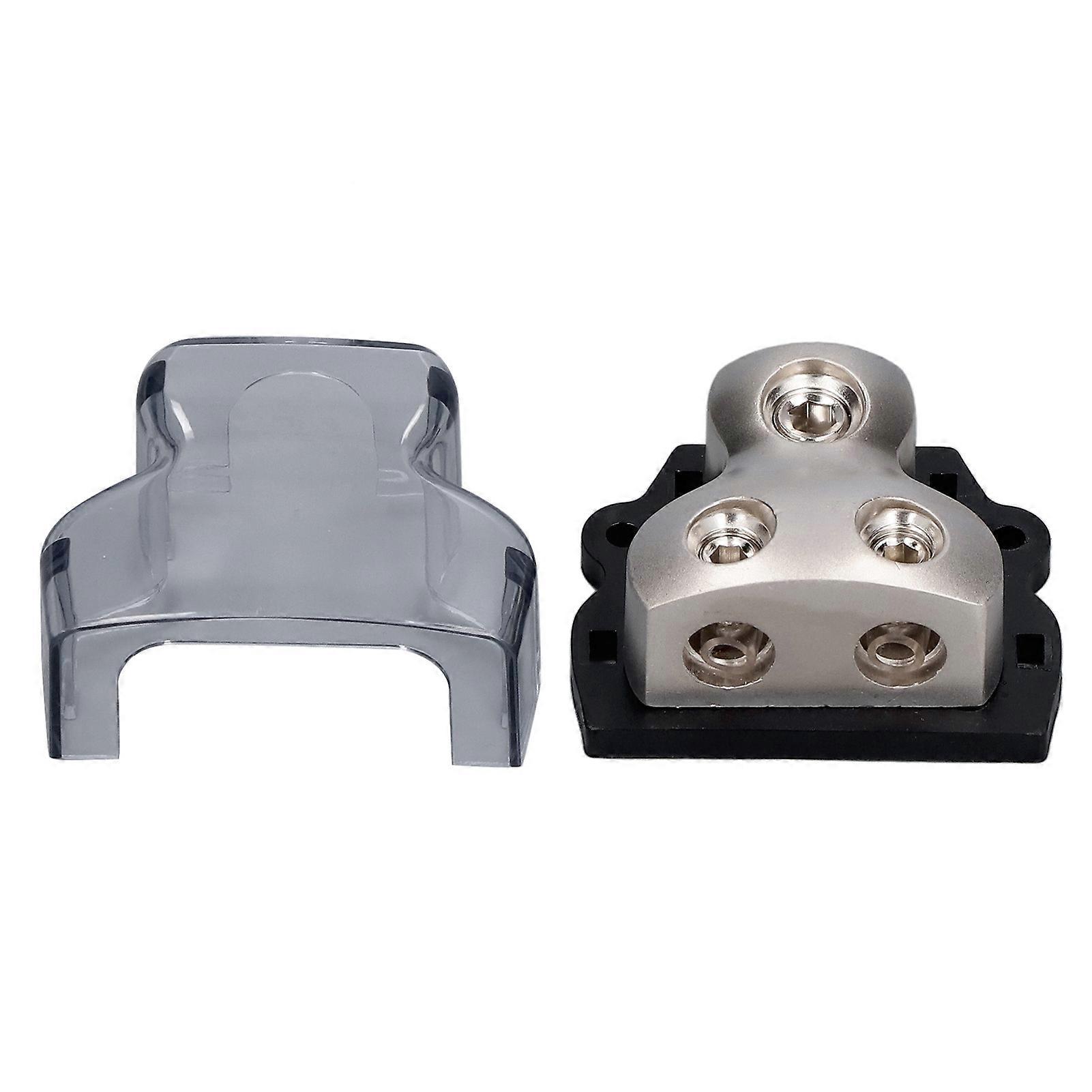 Car Audio Amplifier Splitter 2 Way Power Distribution Block Ground Distribution Connecting Block