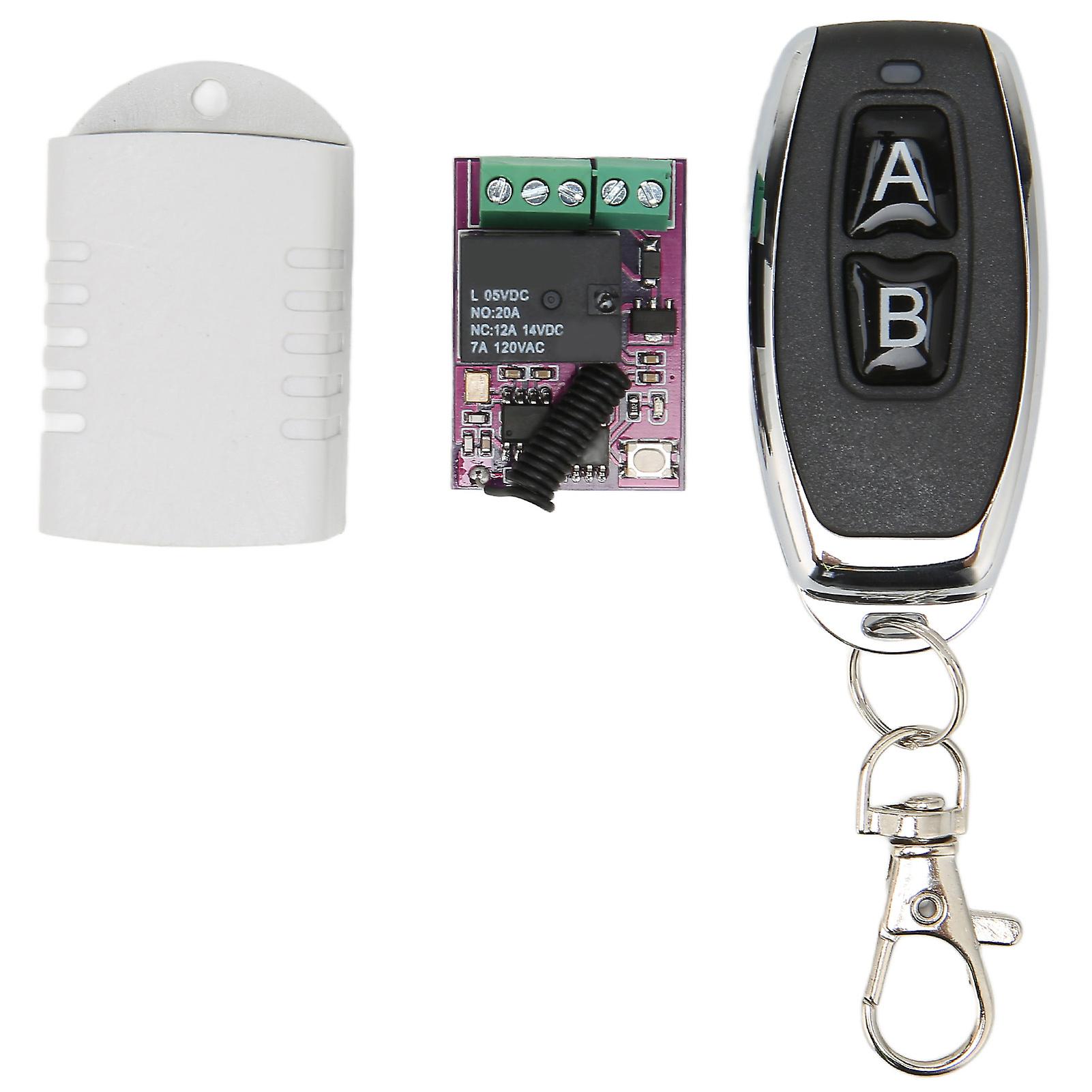 Wireless RF Remote Control Switch 1CH - Secure, Easy Setup, 50m Range for LED & Motors
