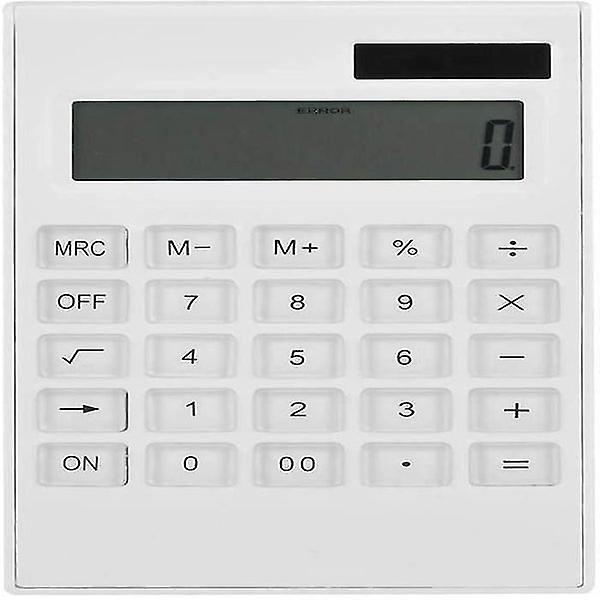Slim Elegant Design 12-Digit Solar Electronic Desktop Calculator