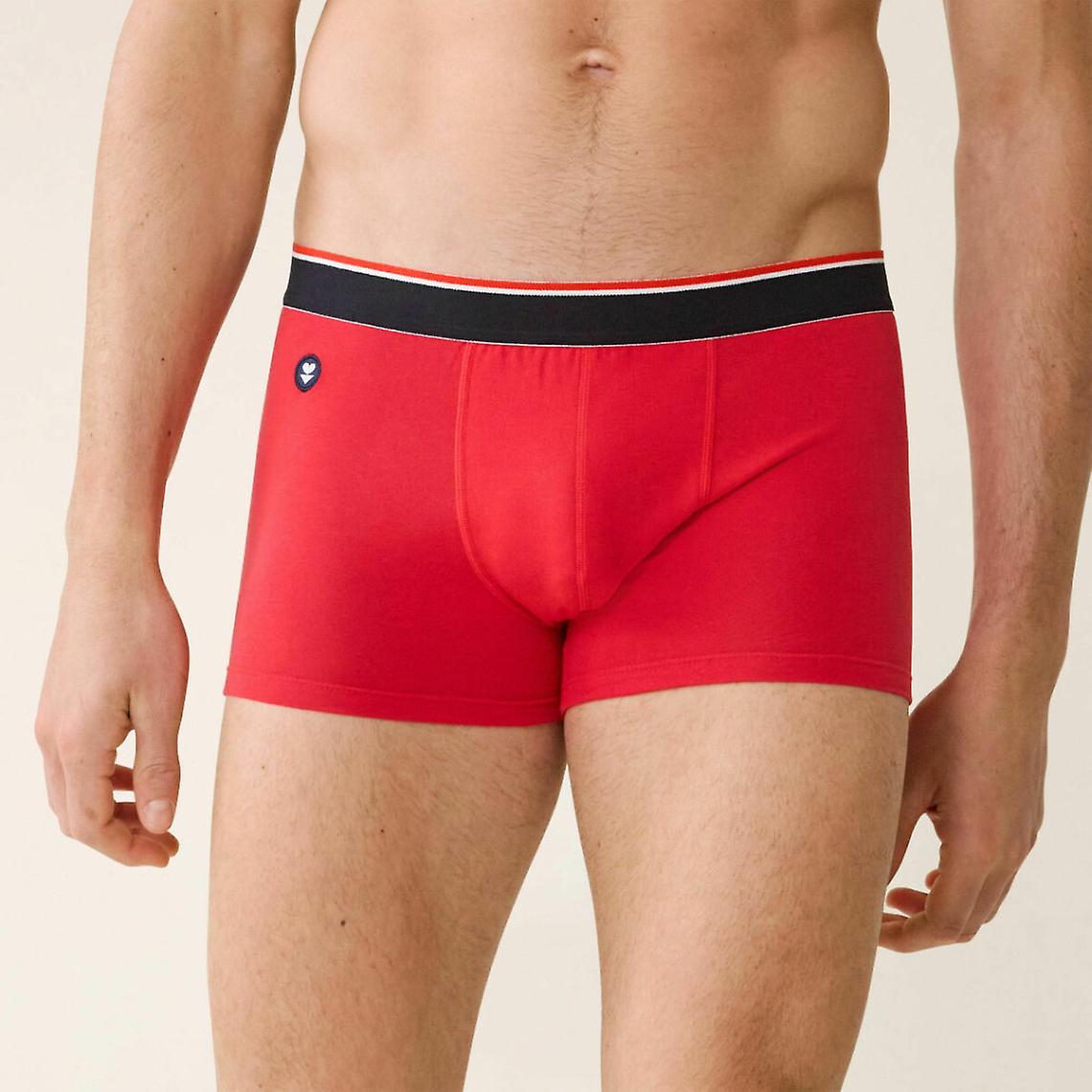 Boxer Rouge En Coton