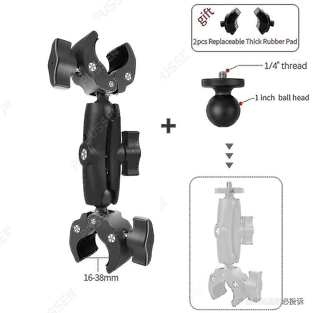 Motorcycle Bike Invisible Selfie Stick Monopod Handlebar Mount Bracket For Gopro Max Hero 11 Insta36