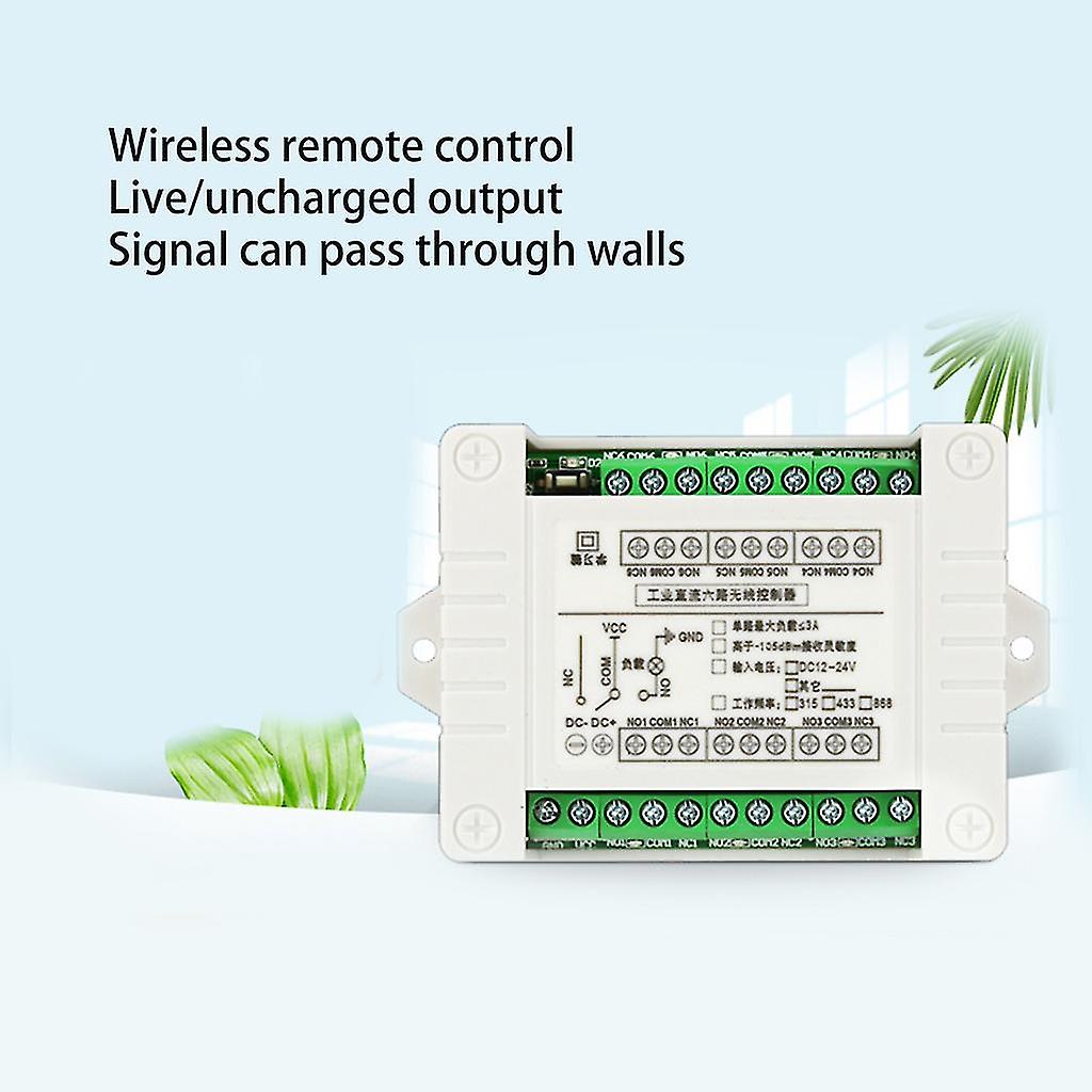 Industrial Wireless Remote Control Switch 315/433mhz 2000m Dc12v 24v