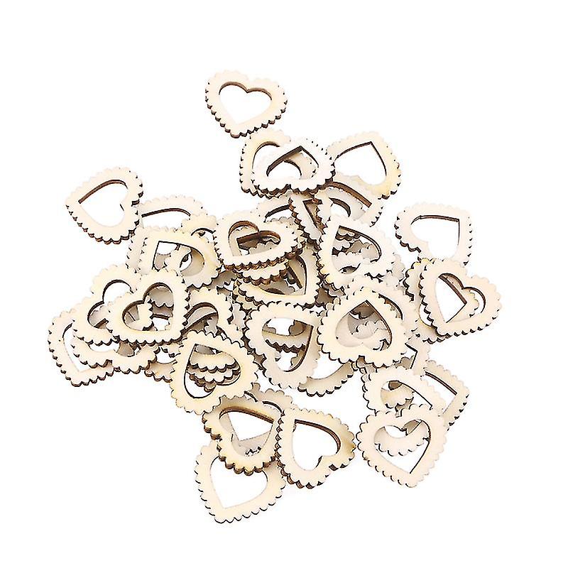 100pcs Hollow Heart Pendant