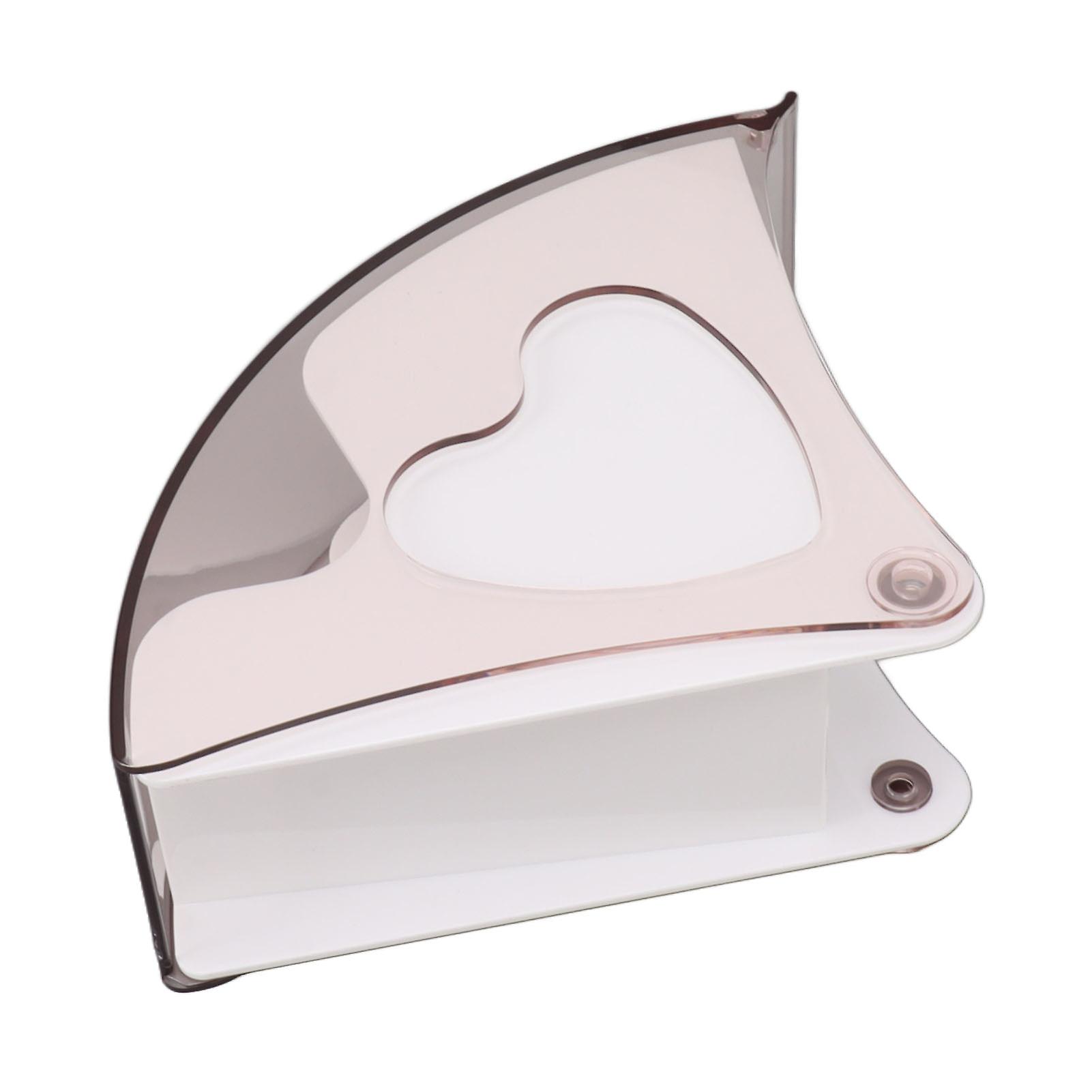 White Plastic Coffee Filter Holder with Dustproof Cover for Office